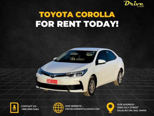 car hire in Salalah Airport | toyota altis