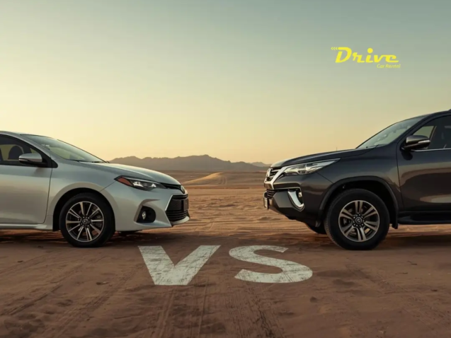 SUV & Sedan at Drive car rental